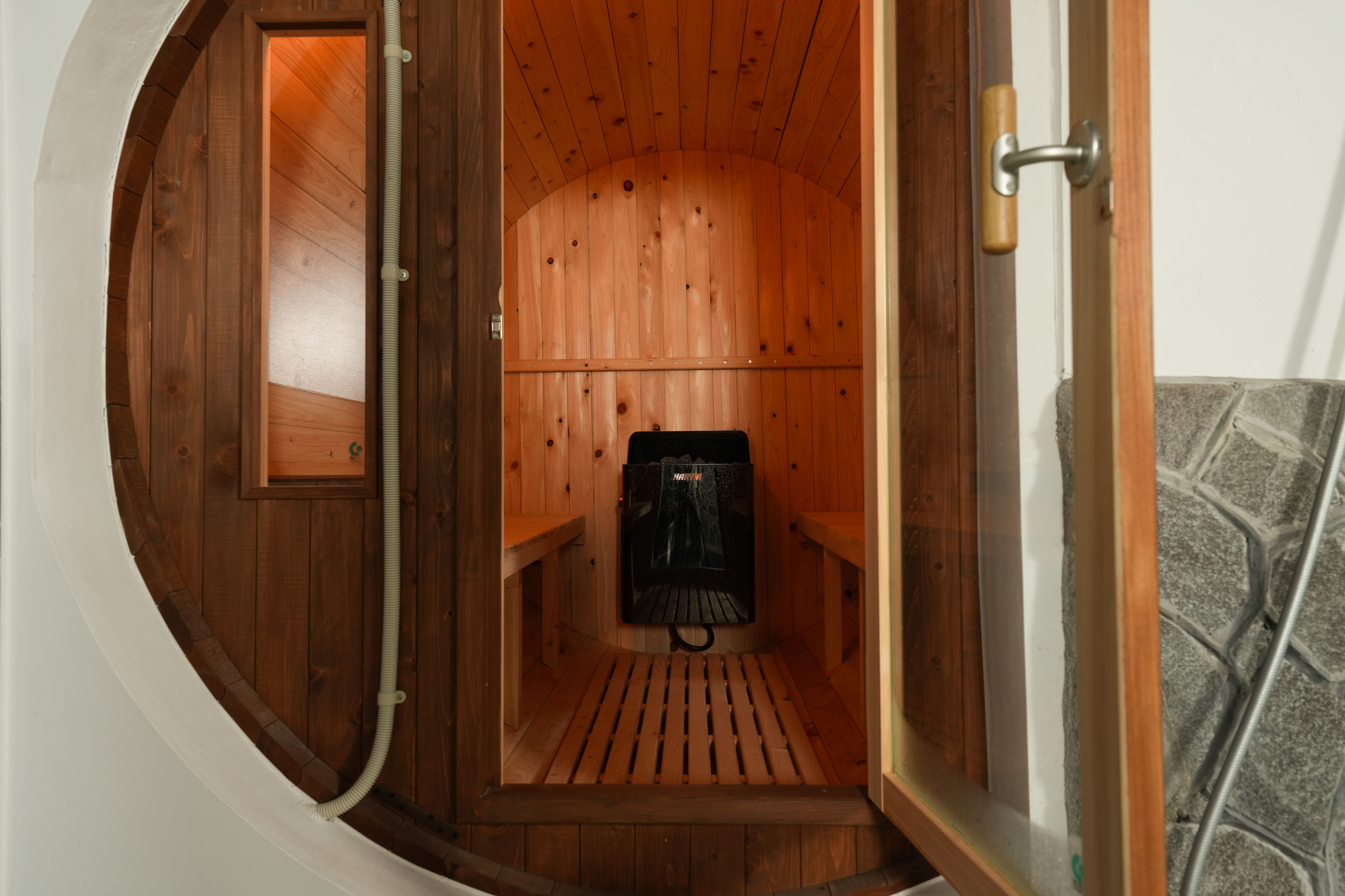 온천 연기 풍경 4